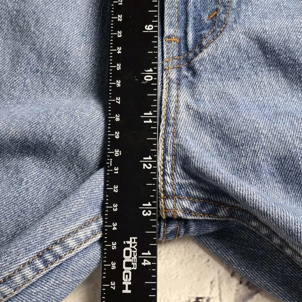 Levi’s 505 Light Blue Denim Regular Men's Red Tab Straight Jeans Size 42 X 30